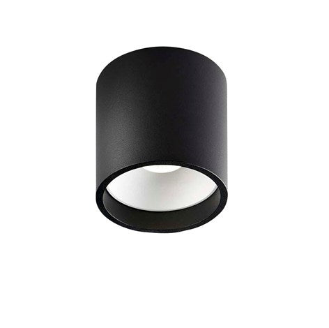 Solo 1 round black/ white Plafondlamp