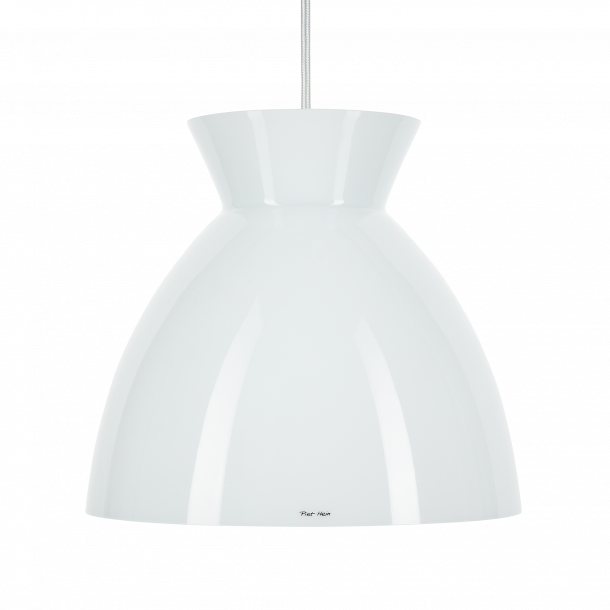 Bikube 290p - opal (e27 40w) - hvid ledning hanglamp