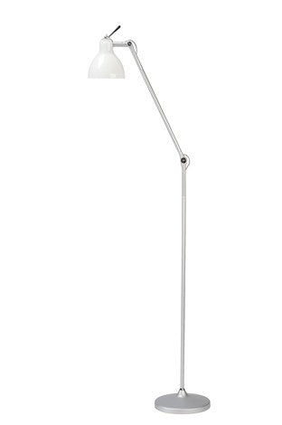 Luxy f1 gulv alu / mat hvid Vloerlamp