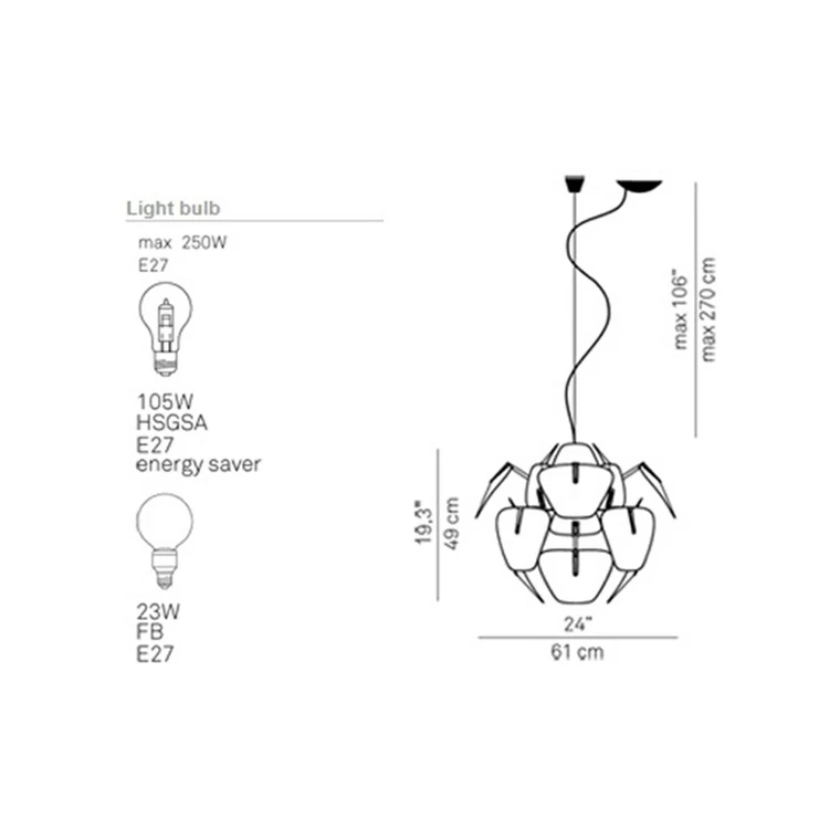 Hope pendel ø61 - luceplan hanglamp
