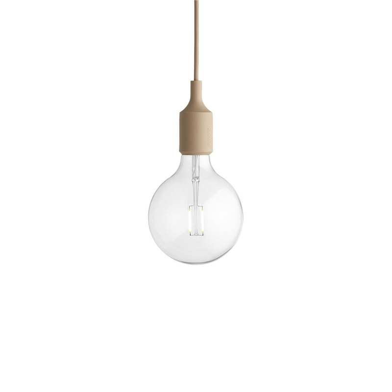 E27 pendel beige-rose hanglamp