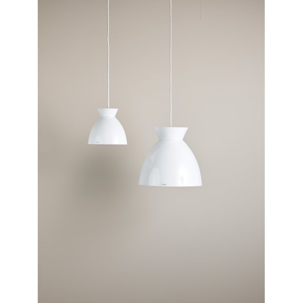 Bikube 180p - opal (e14 40w) - hvid ledning hanglamp