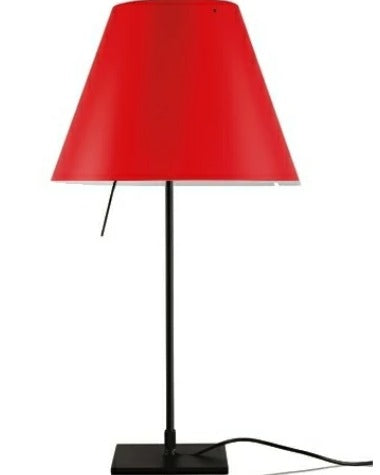 Costanzina bordlampe sort/primary red - luceplan Tafellamp