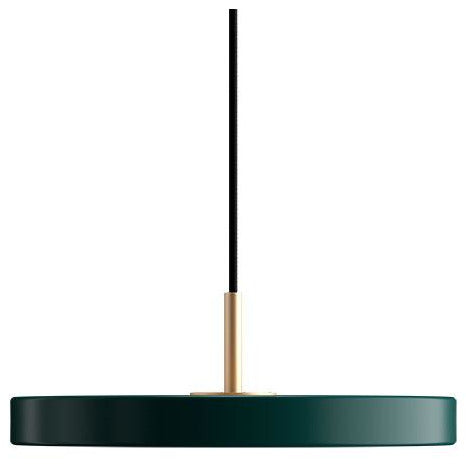 Asteria Mini - Forest green 31 x 10,5 cm, 2.7m cordset hanglamp