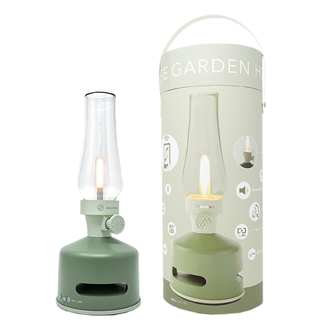 Led lantern speaker grøn draagbaar
